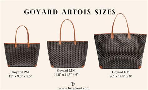 goyard hardy size|Goyard Artois pm price.